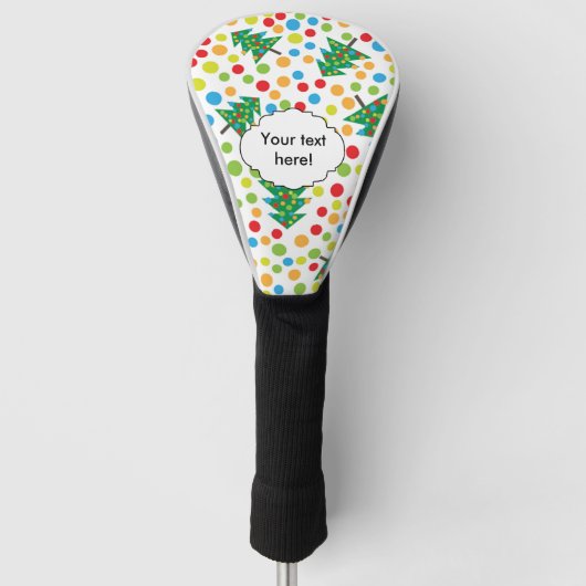 kerstboompatroon golfheadcover (Voorkant)