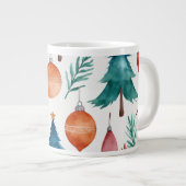 kerstboompatroon grote koffiekop (Voorkant rechts)