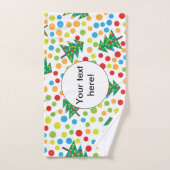 kerstboompatroon handdoek (Handdoek)