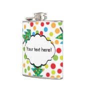 kerstboompatroon heupfles (Links)