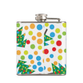 kerstboompatroon heupfles (Achterkant)