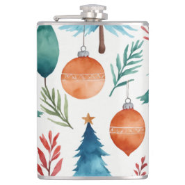 kerstboompatroon heupfles