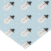 kerstboompatroon in lichtblauw korte tafelloper (Hoek)