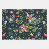 kerstboompatroon inpakpapier vel (Voorkant)