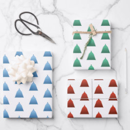 kerstboompatroon inpakpapier vel