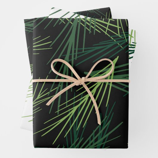 kerstboompatroon inpakpapier vel (In situ)