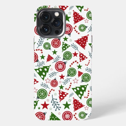 kerstboompatroon iPhone hoesje (Achterkant)