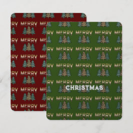 kerstboompatroon kaart