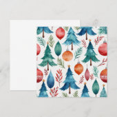 kerstboompatroon kaart (Voorkant / Achterkant)