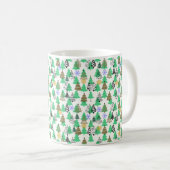 kerstboompatroon koffiemok (Voorkant rechts)