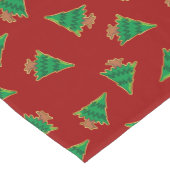 kerstboompatroon korte tafelloper (Hoek)
