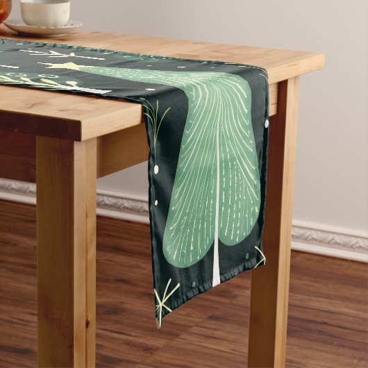 kerstboompatroon korte tafelloper (Voorbeeld)