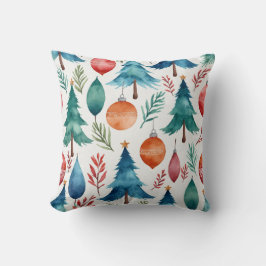 kerstboompatroon kussen