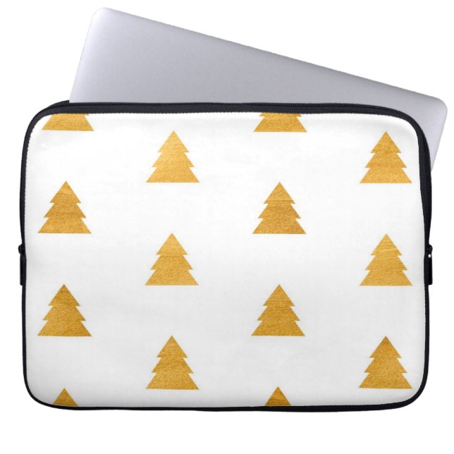 kerstboompatroon laptop sleeve (Voorkant)