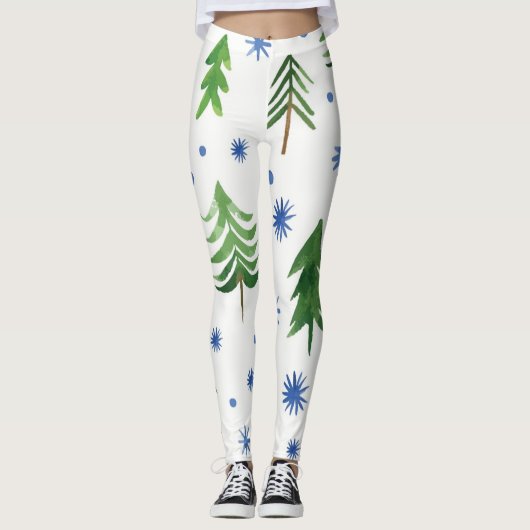 kerstboompatroon leggings (Voorkant)