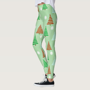 kerstboompatroon leggings