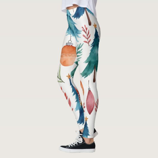 kerstboompatroon leggings (Links)