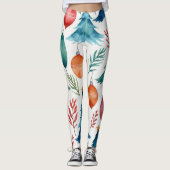 kerstboompatroon leggings (Voorkant)