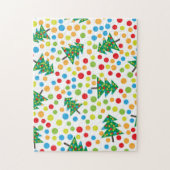 kerstboompatroon legpuzzel (Verticaal)