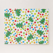 kerstboompatroon legpuzzel (Horizontaal)