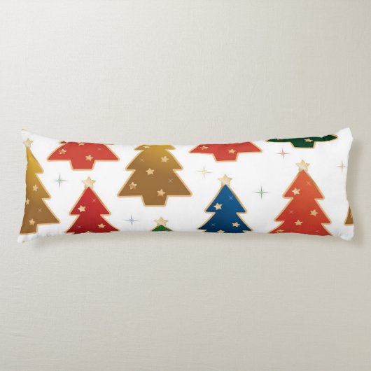 kerstboompatroon lichaamskussen (Voorkant)