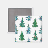 kerstboompatroon magneet (Voorkant / Achterkant)