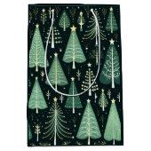 kerstboompatroon medium cadeauzakje (Voorkant)