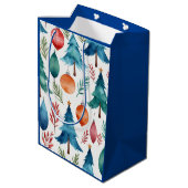 kerstboompatroon medium cadeauzakje (Achterkant Gekanteld)