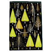 kerstboompatroon medium cadeauzakje (Voorkant)