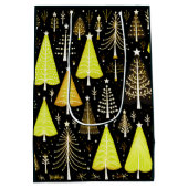 kerstboompatroon medium cadeauzakje (Achterkant)