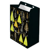 kerstboompatroon medium cadeauzakje (Achterkant Gekanteld)