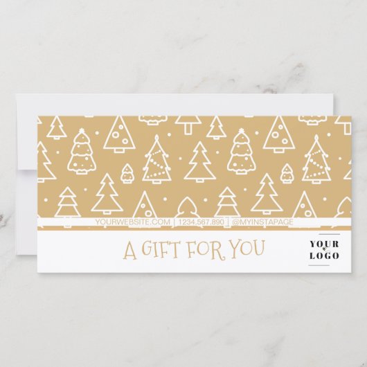 Kerstboompatroon Mijn aangepaste zakelijke Logo (Voorkant)