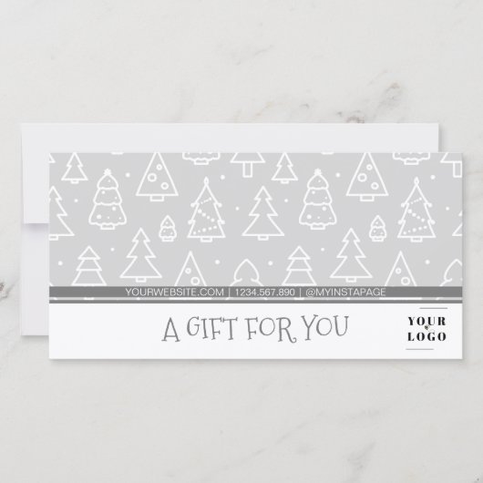 Kerstboompatroon Mijn aangepaste zakelijke Logo (Voorkant)