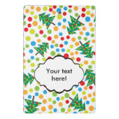 kerstboompatroon mini klembord (Achterkant)