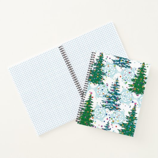 kerstboompatroon notitieboek (Binnen)