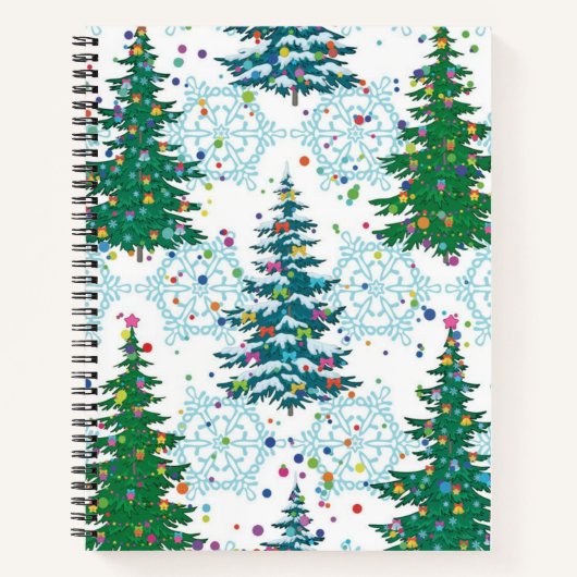 kerstboompatroon notitieboek (Voorkant)