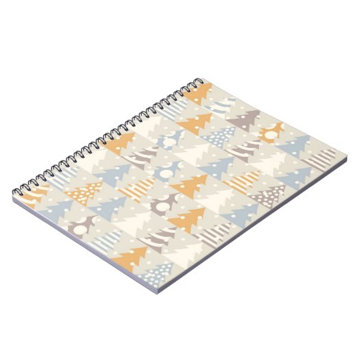 kerstboompatroon notitieboek (Linkerzijde)