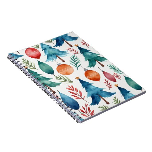 kerstboompatroon notitieboek (Rechterzijde)