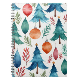 kerstboompatroon notitieboek