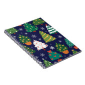 kerstboompatroon notitieboek (Rechterzijde)