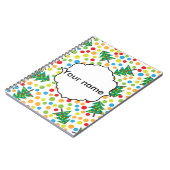 kerstboompatroon notitieboek (Linkerzijde)