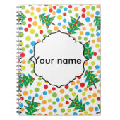 kerstboompatroon notitieboek (Voorkant)