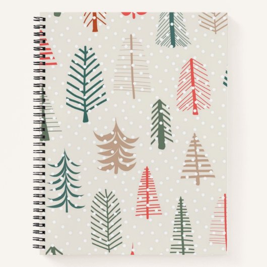 kerstboompatroon notitieboek (Voorkant)