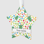 kerstboompatroon ornament (voorkant)