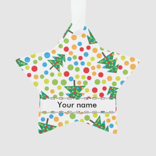 kerstboompatroon ornament (voorkant)