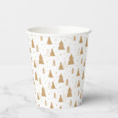 kerstboompatroon papieren bekers (Links)