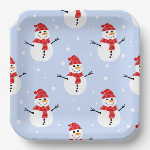 kerstboompatroon papieren bordje