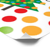 kerstboompatroon perfect poster (Hoek)