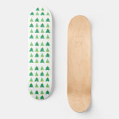 kerstboompatroon persoonlijk skateboard (Voorkant)