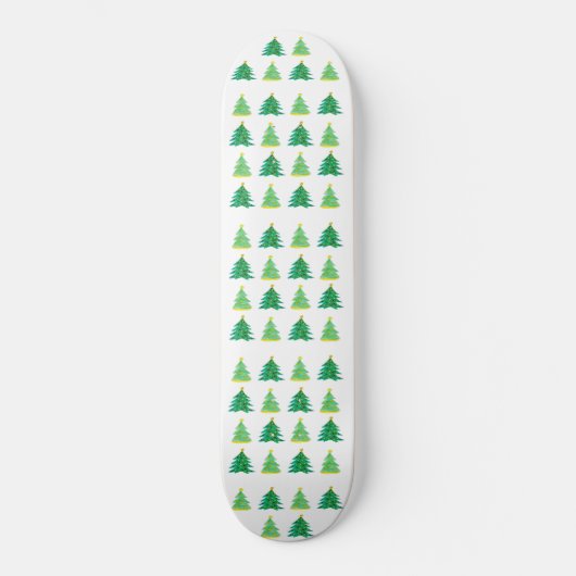 kerstboompatroon persoonlijk skateboard (Voorkant)